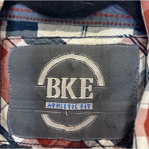 BUCKLE Athletic Fit Pearl Snap Front Plaid Long Sleeve Shirt L - Picture 4 of 8